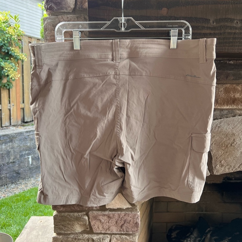 Women’s Tan Cargo Shorts - Picture 2 of 4